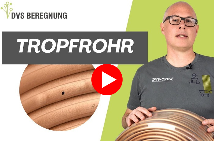 Tropfrohr von DVS Beregnung – Optimale Tropfbewässerung für einen grünen Garten, Beete und Hecken