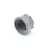 Hard PVC end cap with O-ring. 1" female thread