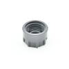 Hard PVC end cap with O-ring. 1" female thread