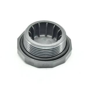 Hart-PVC Abschluss-Stopfen mit O-Ring. 1 1/2" AG