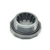 Hard PVC end plug with O-ring. 1 1/2" male thread
