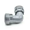 Hard PVC telescopic screw connection, angle, 1" female thread × 1" female thread PN10