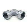 Hard PVC telescopic screw connection, angle, 1" female thread × 1" female thread PN10