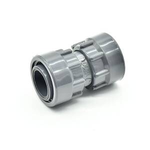 Hard PVC telescopic screw connection, straight connection...