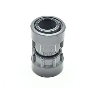 Hard PVC telescopic screw connection, straight connection 2 x 1" female thread PN10