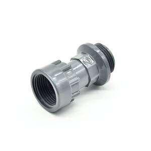 Hard PVC telescopic screw connection, straight connection...