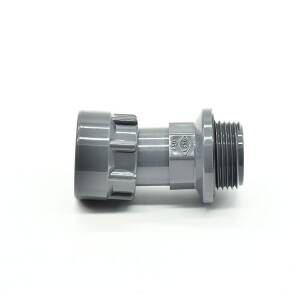 Hard PVC telescopic screw connection, straight connection...
