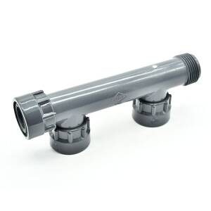 Hard PVC telescopic screw connection distributor for 2...