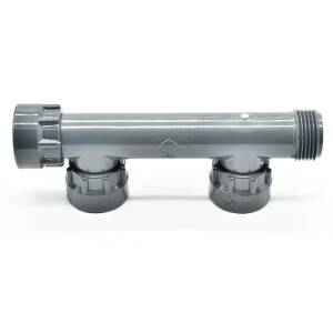 Hard PVC telescopic screw connection distributor for 2...
