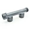 Raccord télescopique en PVC rigide, distributeur pour 2 électrovannes, pièce en T 1" AG x 3 x 1" IG PN10