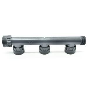 Hard PVC telescopic screw connection distributor for 3...