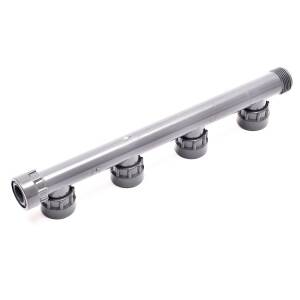 Hard PVC telescopic screw connection distributor for 4...