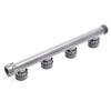 Raccord télescopique en PVC rigide pour 4 électrovannes Té pour 4 vannes 1" AG x 5 x 1" IG. PN10