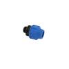 Anschluss mit AG 25 mm x 3/4" Poliext PN16 PP-Fitting Klemmverbinder, Verschraubung für PE-Rohr