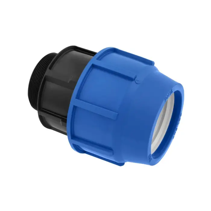 Poliext straight connection, 90 mm × 3" AG...