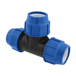 T-Stück 90 mm 90° egal Poliext PN16 PP-Fitting...