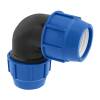 Winkel 90 mm 90° egal Poliext PN16 PP-Fitting Klemmverbinder, Verschraubung für PE-Rohr