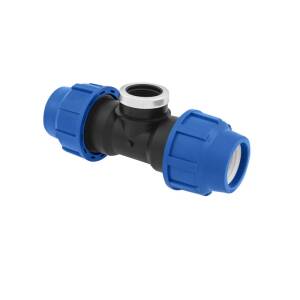 T-Stück 40 mm x 1" IG Poliext PN16 PP-Fitting...