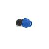 Winkel 25 mm x 3/4" IG Poliext PN16 PP-Fitting Klemmverbinder, Verschraubung für PE-Rohr