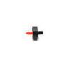 Goutteur Teco PC PLUS, 2 l/h, raccord cannelé 4 mm rouge