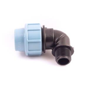 Winkel 90° mit AG ø 20 x 3/4" Unidelta...