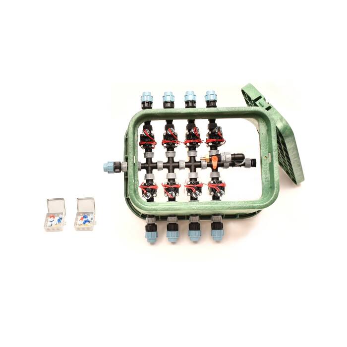 8er-Ventilbox Hunter PGV mit Durchflussregulierung und...