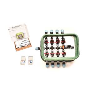 8er-Ventilbox Hunter PGV mit Durchflussregulierung und Druckluftanschluss, 25mm (3/4") Plug&Rain Expert