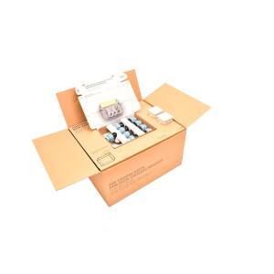 8er-Ventilbox Hunter PGV mit Durchflussregulierung und Druckluftanschluss, 25mm (3/4") Plug&Rain Expert