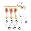 3er-Ventilverteiler mit Hunter Messing Ventil und Messing-Verbindern, 32 mm (1") Plug&Rain Premium