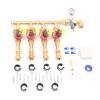 4er-Ventilverteiler mit Hunter Messing Ventil und Messing-Verbindern, 25 mm (3/4") Plug&Rain Premium