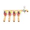 4er-Ventilverteiler mit Hunter Messing Ventil und Messing-Verbindern, 25 mm (3/4") Plug&Rain Premium