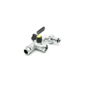 1/2 " AG Wasserhahnanschluss mit 2 Absperrhähnen