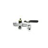 Raccord de robinet chromé, 1/2" mâle × 2 sorties