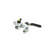 Raccord de robinet chromé, 1/2" mâle × 2 sorties