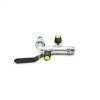 Raccord de robinet chromé, 1/2" mâle × 2 sorties