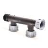 Magnetventil-Verschraubung Tavlit - Verteiler für 2 Magnetventile (3 x 1" IG, 1 x 1" AG)