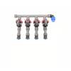 4er-Ventilverteiler mit Hunter PGV, 25 mm (3/4") / 24 mm Blulock Plug&Rain Eco