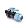 Robinet à boisseau sphérique Unidelta 32 mm × 1" AG, PN 16, raccord à compression pour tuyau PE