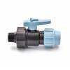 Robinet à boisseau sphérique Unidelta 32 mm × 1" AG, PN 16, raccord à compression pour tuyau PE