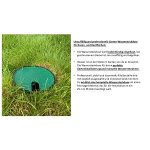 Mounting unit Plug&Rain® garden water socket 25MM EXPERT - SIMPLE.HIGH-QUALITY.PROFESSIONAL.