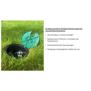 Mounting unit Plug&Rain® garden water socket 25MM EXPERT - SIMPLE.HIGH-QUALITY.PROFESSIONAL.