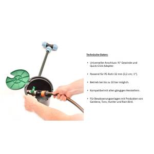Mounting unit Plug&Rain garden water socket 32MM EXPERT - SIMPLE.HIGH-QUALITY.PROFESSIONAL.