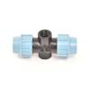 Unidelta T-piece, 32 mm × 3/4" female thread × 3/4" female thread PN 16, for ground spike mounting, clamp connector for PE pipe