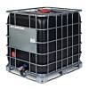 IBC Tank Schwarz 1000L mit Kugelhahn S 60 x 6