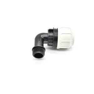 Bucchi connection angle spiral hose, DN25 × 1" AG