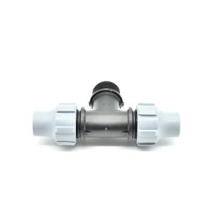 T-Stück 16 x 3/4" AG x 16, grau Tavlit