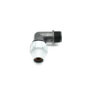Elbow 16x3/4 male thread, gray tavlit