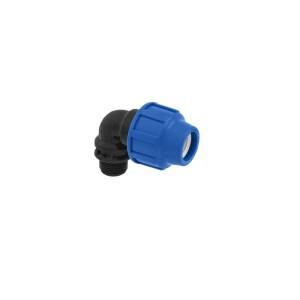 Elbow 25 mm x 3/4&quot; AG Poliext PN16 PP fitting Clamp...