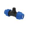 T-Stück 40 mm x 1" AG Poliext PN16 PP-Fitting Klemmverbinder, Verschraubung für PE-Rohr