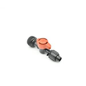 Kugelhahn gerade 16 mm x 3/4" IG für dunnwandige Folientropfschläuche bis 0,38mm Wandstärke